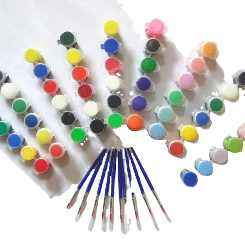 6 Colors professional school art Acrylic paint for Kids