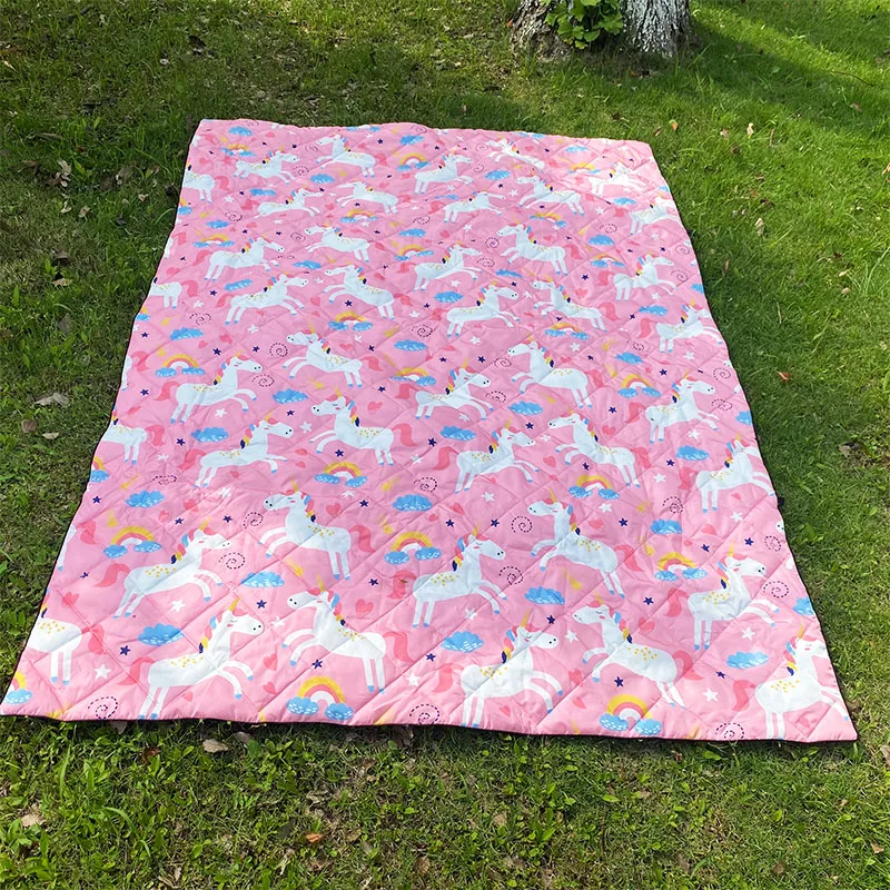 Плед складной для пикника портативный Водонепроницаемый одеяло с тканевым ремешком отдыха на открытом воздухе походов пляжа