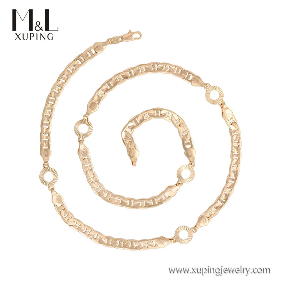 ML26629 XUPING Jewelry ML Store Wholesale Fashion Neck 18K Gold Color Woman and Man Daily Wear Chain Necklaces
