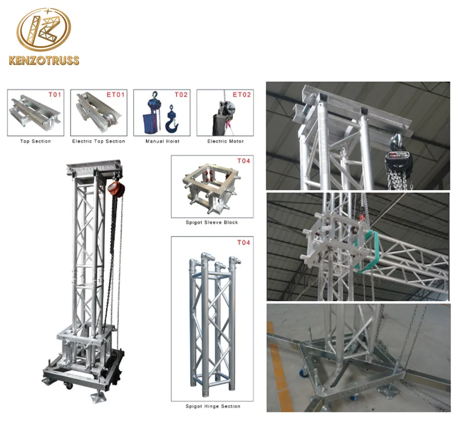 Moving Head LIght Aluminium Alloy Truss Used For DJ Lighting System