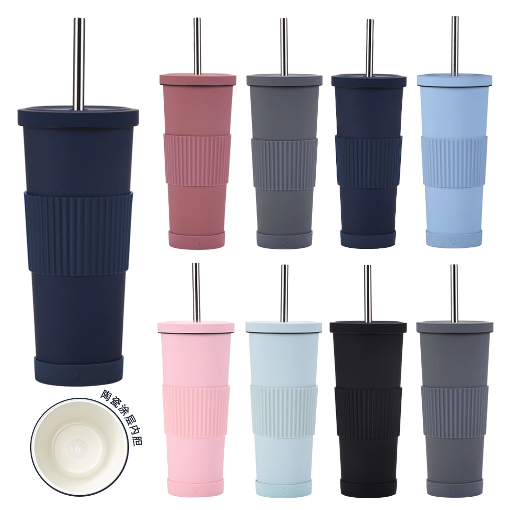 HOT Sale High Quality 830ml Large Capacity Milk Tea Boba Drink Cup Tumbler Mugs Customizable Travel Coffee Mug for Business Gift