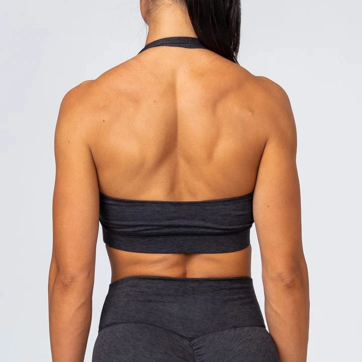 Wholesale custom womens open back scoop neck plus size sports bra