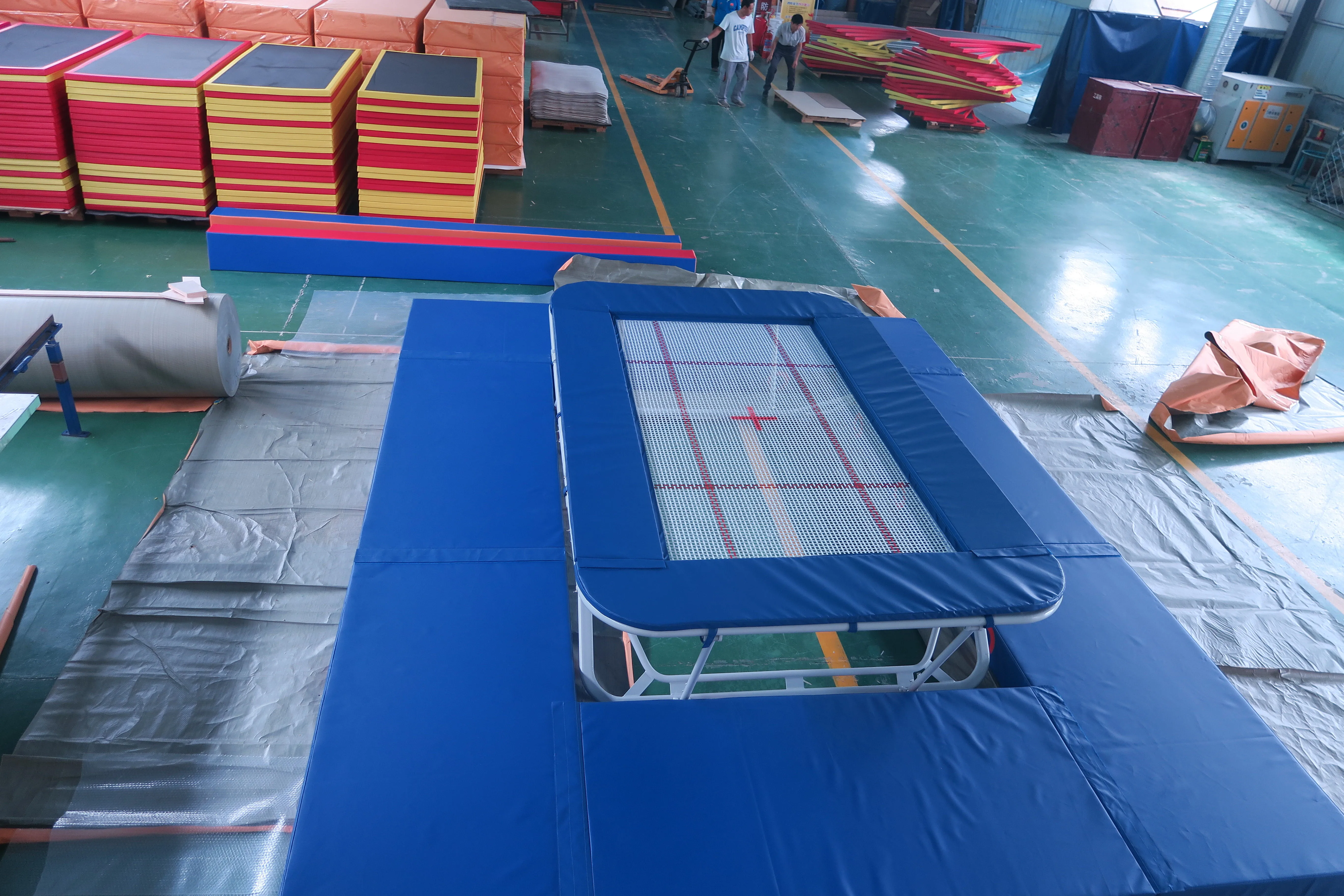 Professional Thickening Trampoline Outdoor Sports Fitness Jumping Bed Acrobatic Gymnastics Elastic Mesh