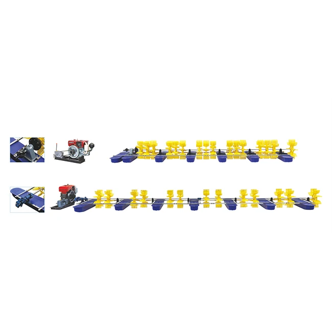 Top Quality Floating Paddle Wheel Prawn Pond Aquaculture Aerator Diesel Engine Aerator