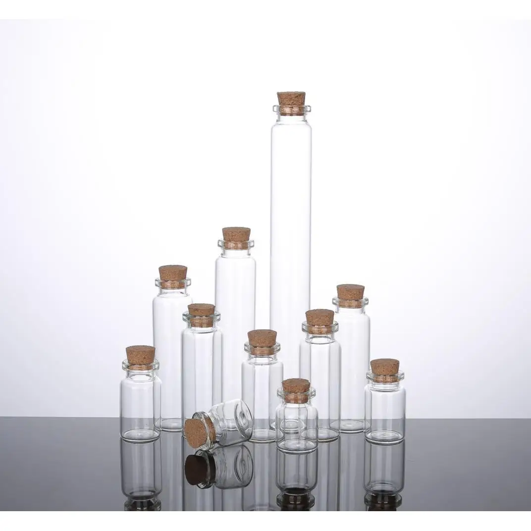 100ml mini Glass Vials large test tube With Cork Stopper 47mm Bottle Diameter
