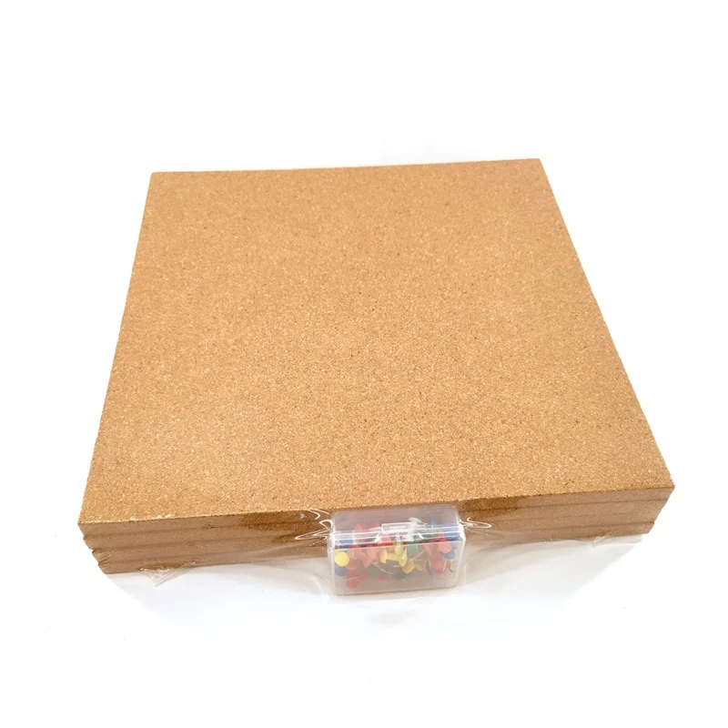 Biodegradable Ecofriendly Material Cork Board Floor Mat High Density Decorative Purify Formaldehyde Cork Wall Panels