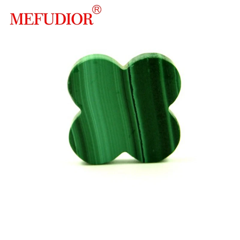 10x10/12x12/14x14mm four clover peacock prices Malachite stone
