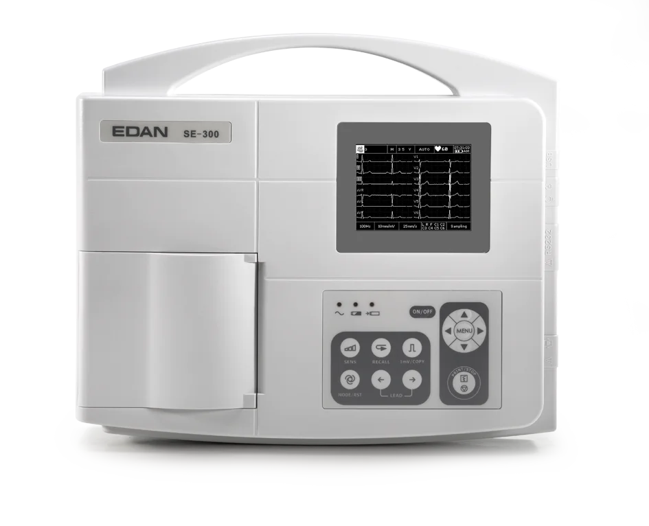 Edan 3-channels stress test ecg machine holter ekg heart rate ecg machine
