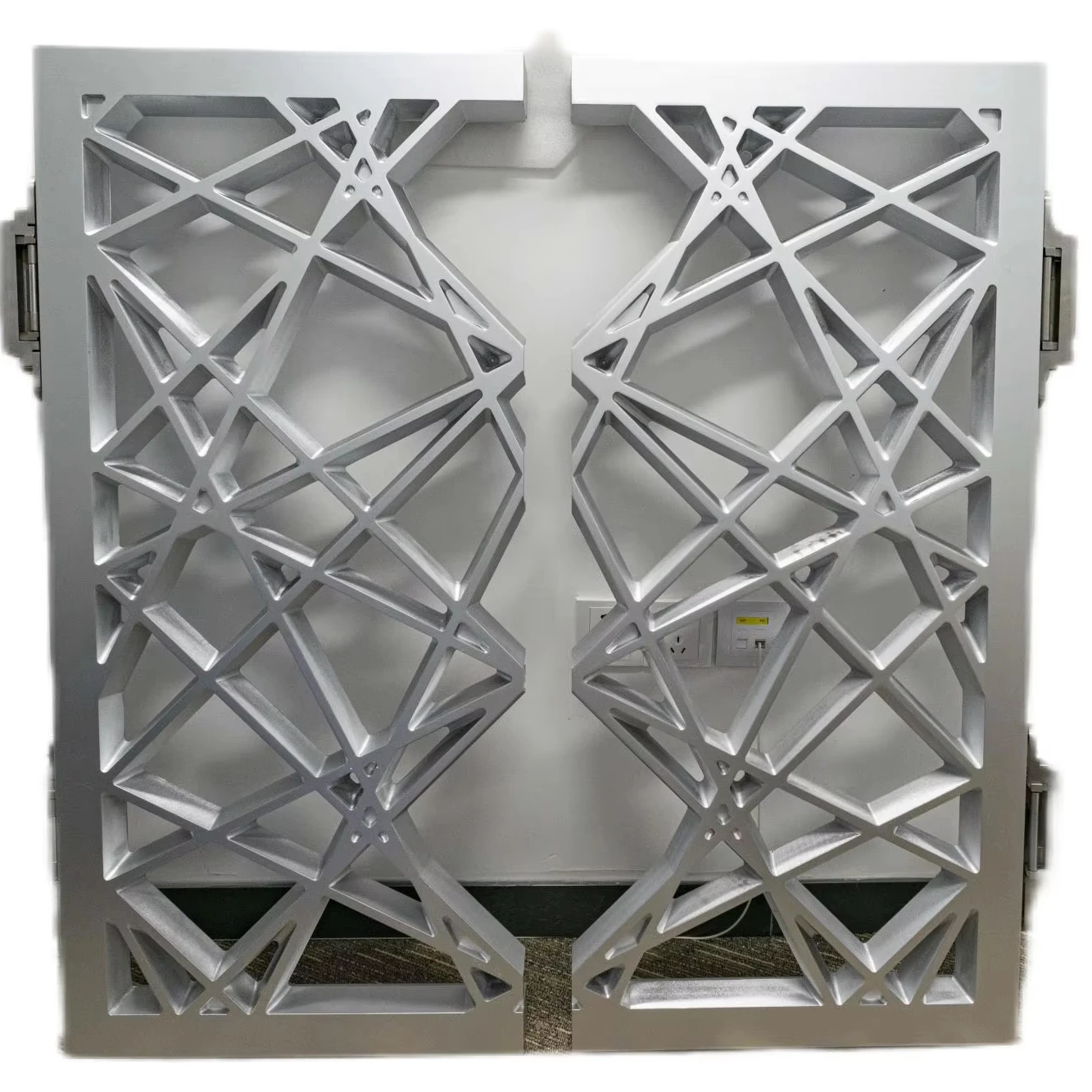 decorative coated aluminum laser cut panel curtain wall cladding facade