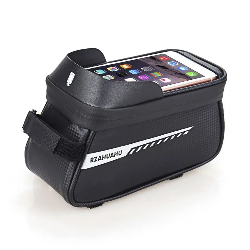 Водонепроницаемая велосипедная сумка для хранения седла велосипеда подходит телефонов размером меньше 6 0 дюймов