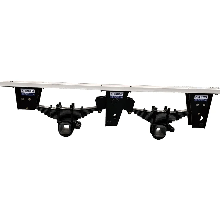 Wholesale high quality trailer whole set suspension with axle with leaf spring