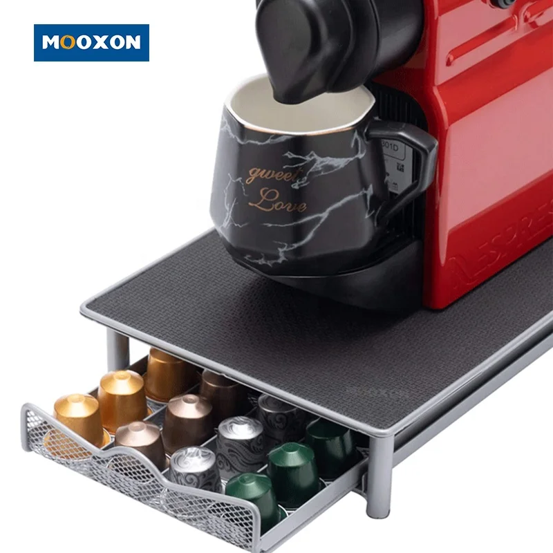 Coffee 40 Pod Capsule Holder Rack Nespresso Capsules Multi K-cup Coffee Kape Capsule K Cup Coffee Pod Drawer