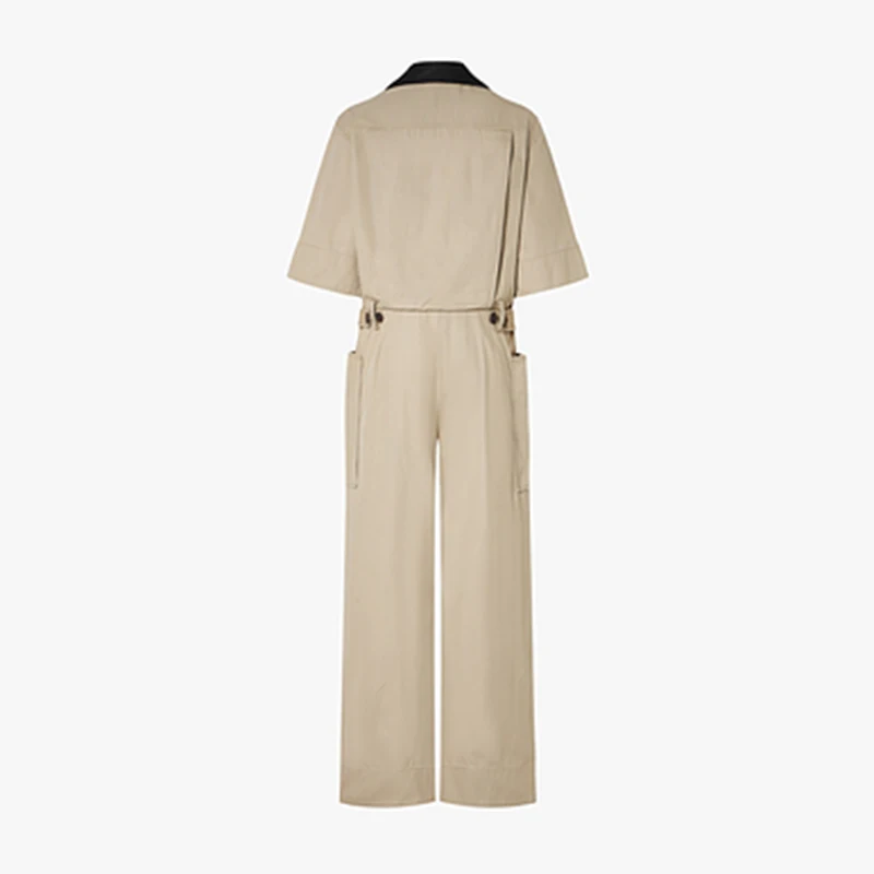 Overalls Protective overalls for women multi-pocket uniform short-sleeved overalls for women