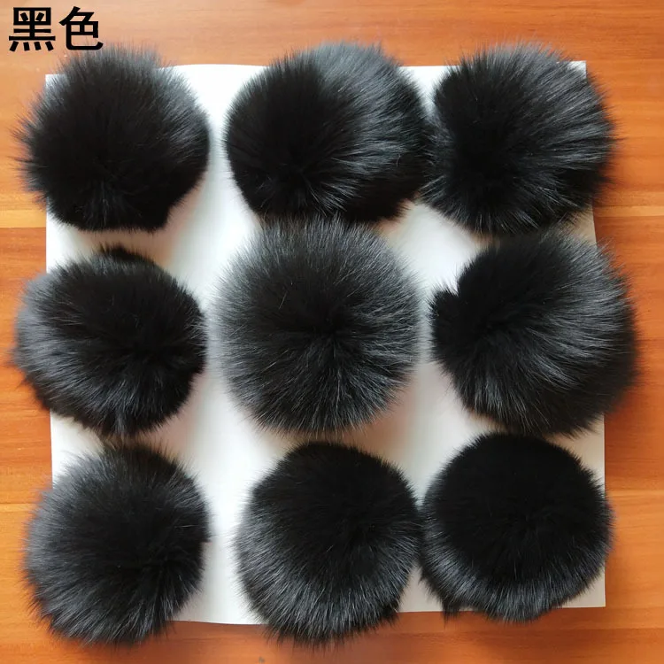 Круглые пушистые Помпоны из натурального Лисьего меха енота на заказ 9 см 8 10 15 18 12 экологически чистые помпоны своими руками