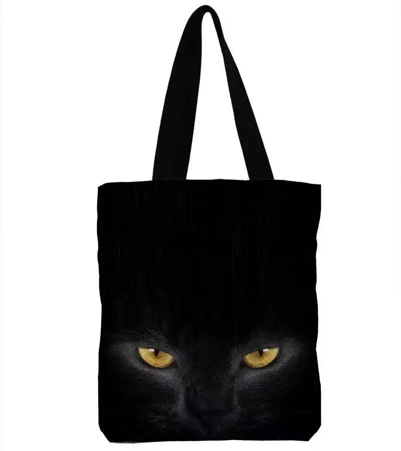 
2021 panda pattern handbag ladies shopping shoulder bag large capacity canvas bag 