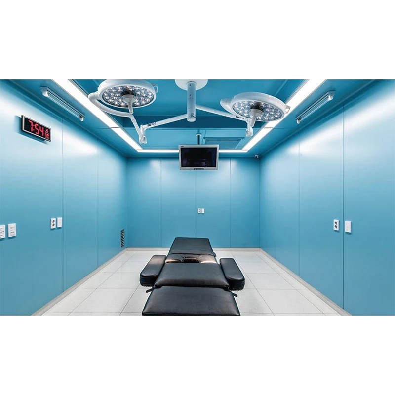 Customized Modern Design Modular OT Room Panel with Quick-Install Sliding Stainless Steel Door Finished Surface Clean Room