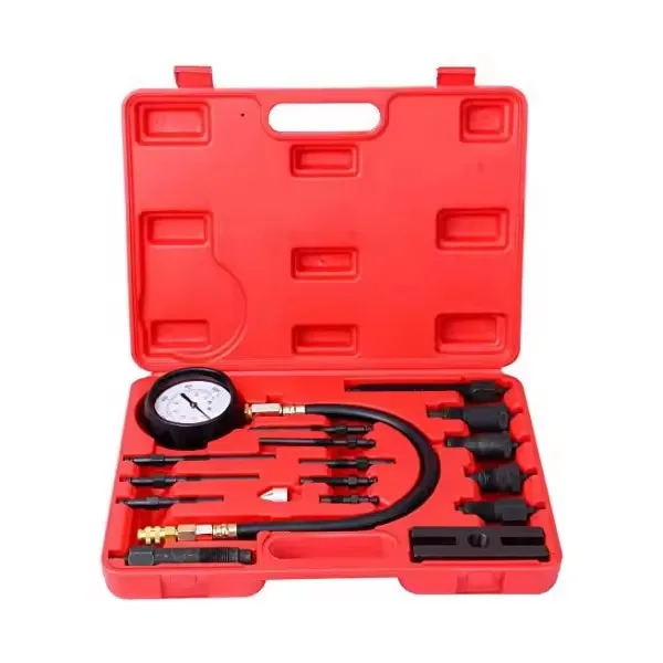 Auto engine test tool kit with all kinds of adaptors TU-15B universal diesel cylinder pressure test kit