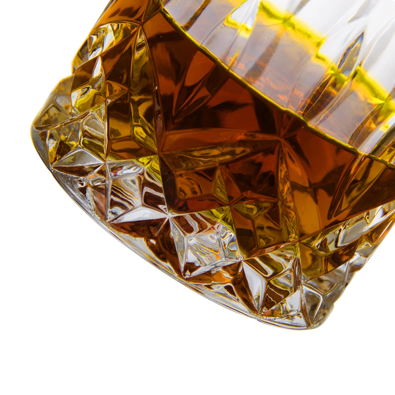 Clear diamond whiskey glass set whisky Decanter with whiskey glasses