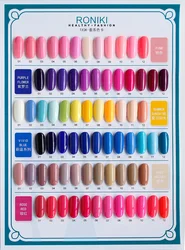 RONIKI 15ml Pure Glitter Gel Nail Polish 308 Colors Nail Gel Lasting Soak Off UV Gel Varnish