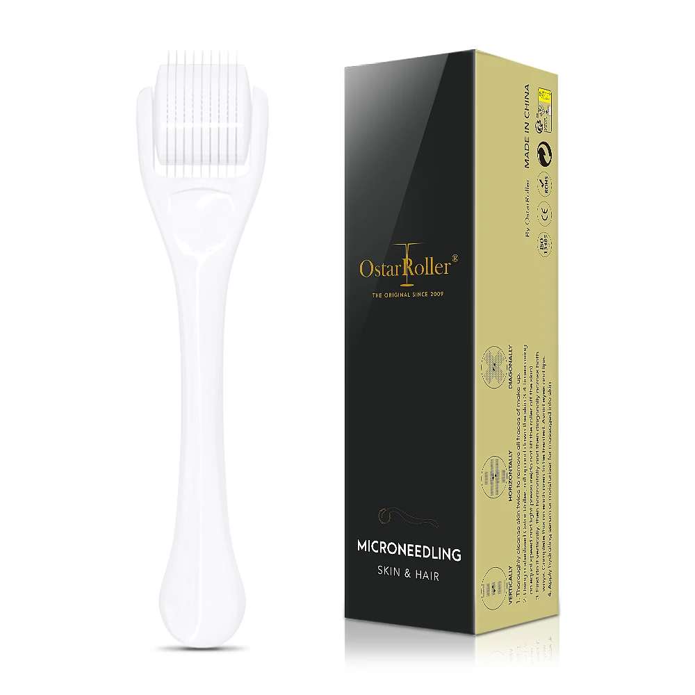 Replaceable Head 540 Derma Roller System Facial Mts Roller Reviews Skin Scar Repairing Titanium Micro Needling Derma Roller