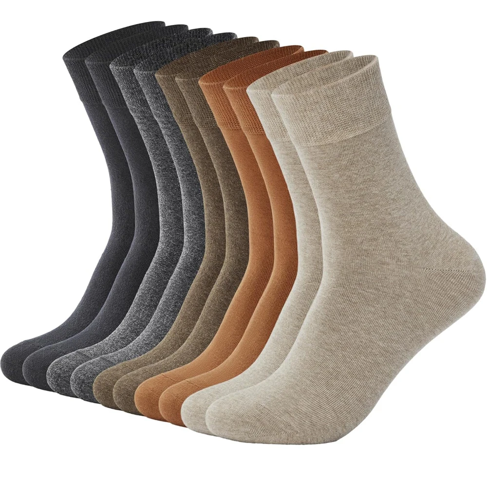 OEM Factory Premium Rayon Bamboo Dress Socks 6 Pairs with Gift Box High Quality Seamless Comfortable Crew All Season Logo Design