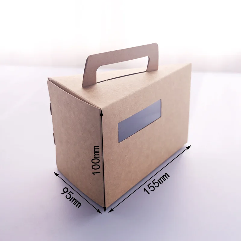 Mousse Triangle Slice Afternoon Tea Dessert Foldable Paper Packaging Sandwich Folding Cake Box