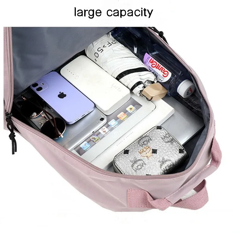 OMASKA korean fashion bag pack ladies large capacity travel lightweight casual waterproof travel 15.6 inch laptop women backpack