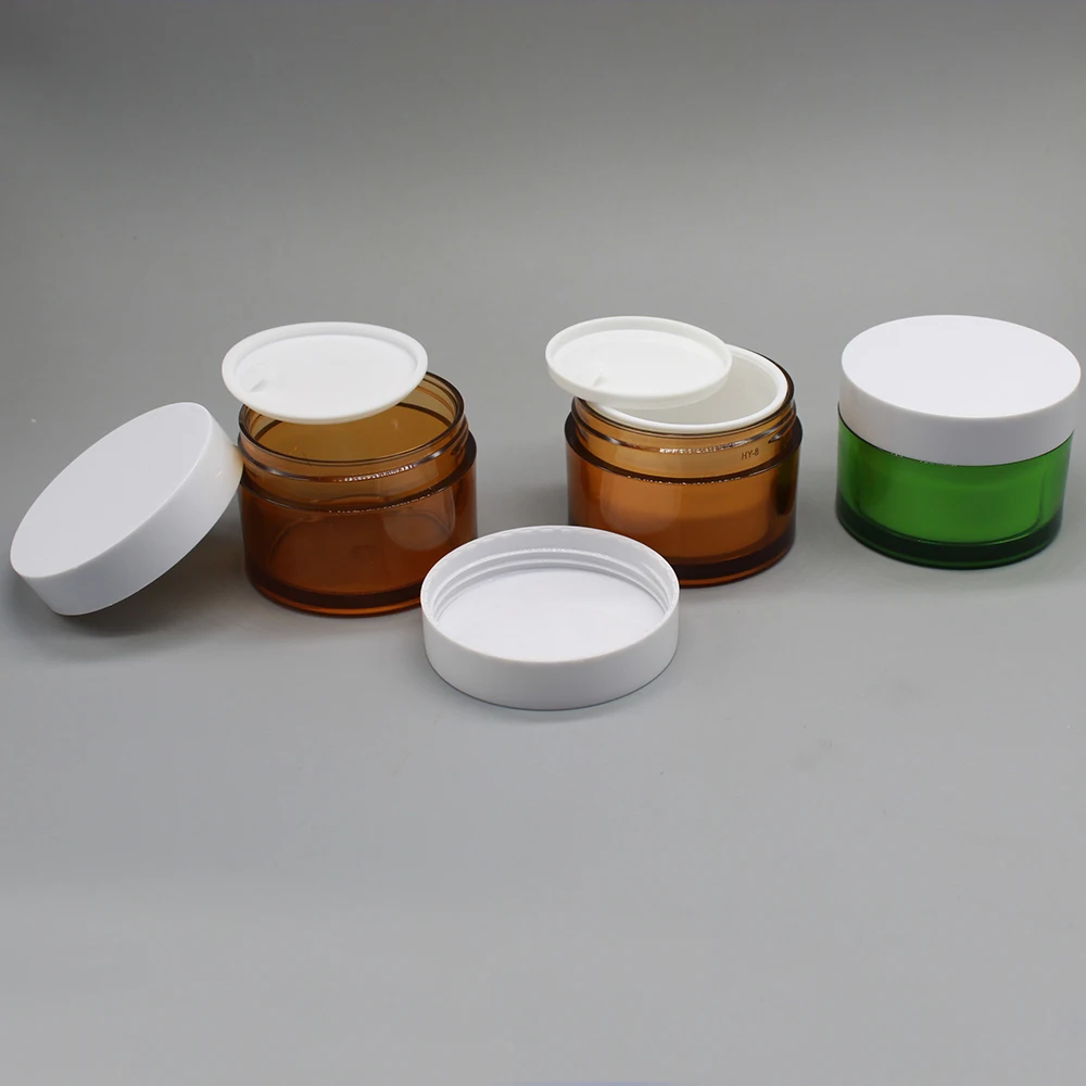 Best Manufacturers Skin Care Cheap Plastic Plastic Sealable Jar Empty Double Wall Pet Plastic Cream Jar