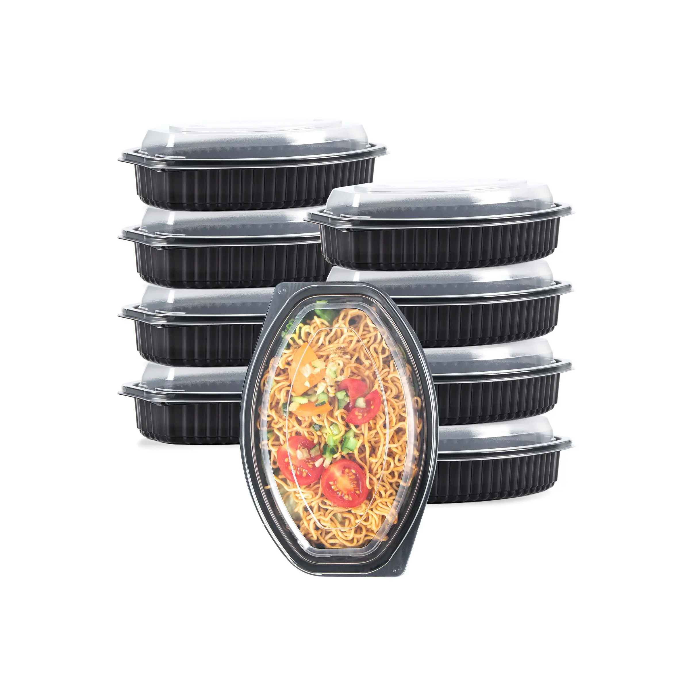 Ресторан 1 отсек еда на вынос контейнер для еды в микроволновой печи пластиковый контейнер для обедов с крышками