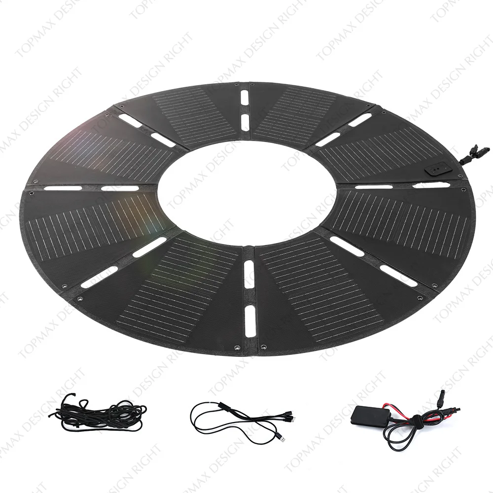 100W Home Use Solar Panel Sun Outdoor Charge Flexible Folding Solar Panel Kit Portable Foldable Solar Panel For Umbrella