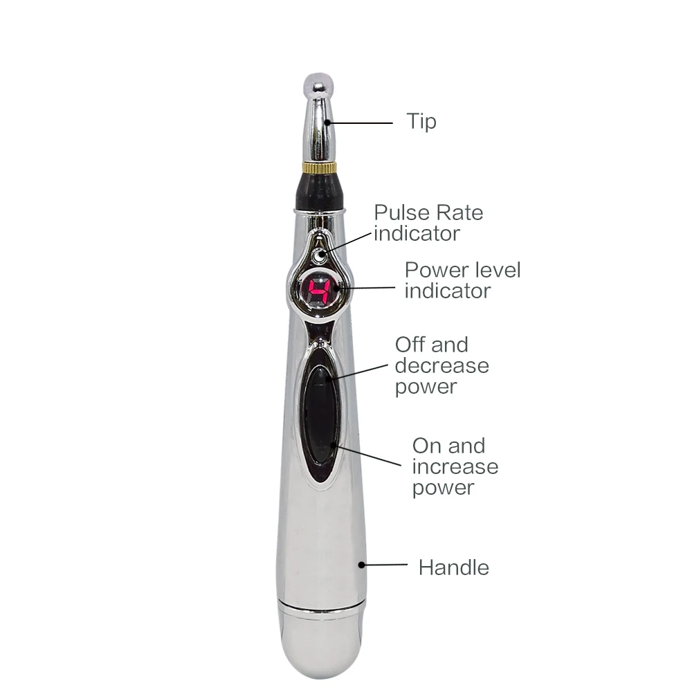 Electronic Acupuncture Pen Pain Relief Therapy Pen Safe Acupuncture Meridian Energy Heal Massage Body Head Leg  N0099