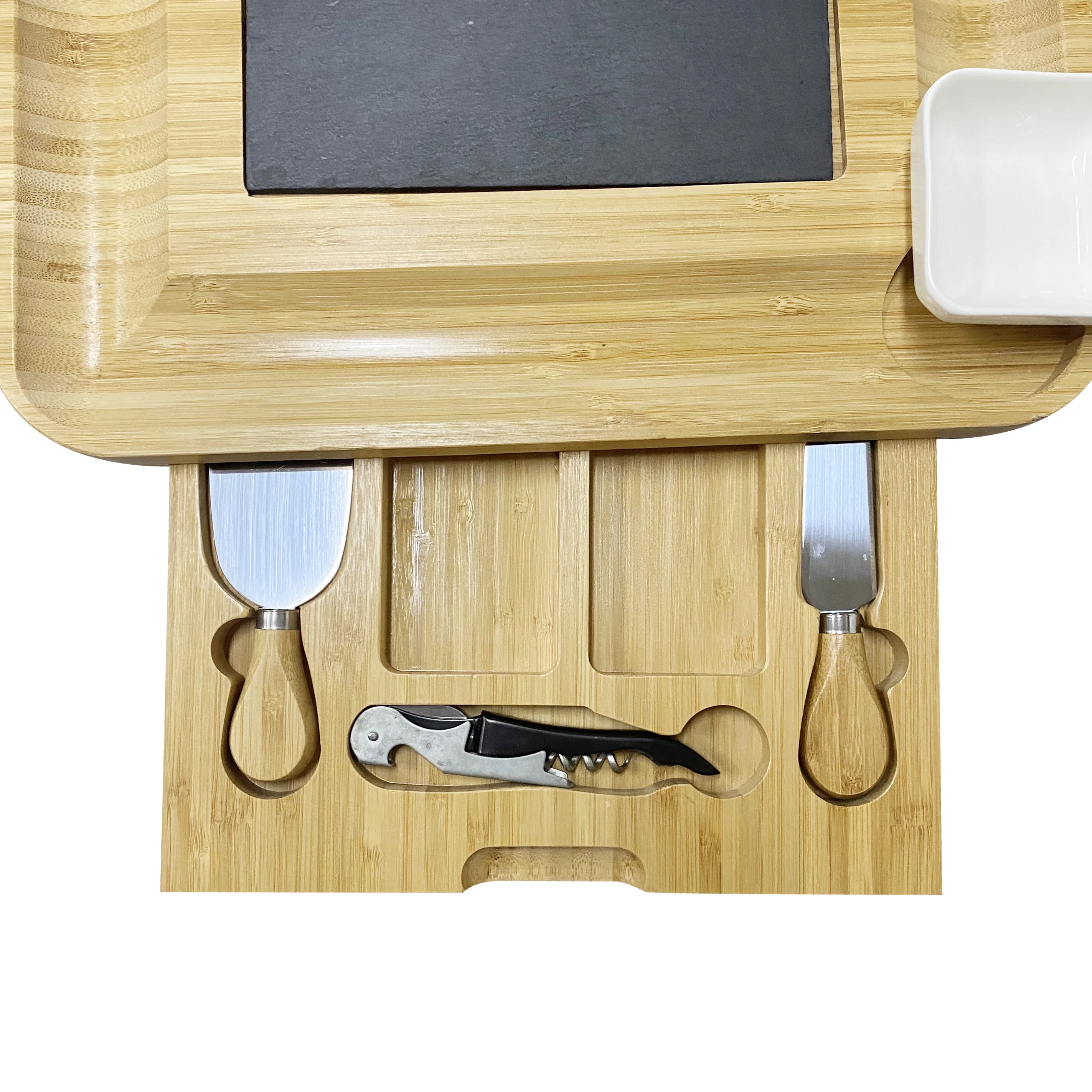 Доски для приготовления мяса, Сервировочная тарелка для мяса, очень большая бамбуковая доска для сыра и набор ножей