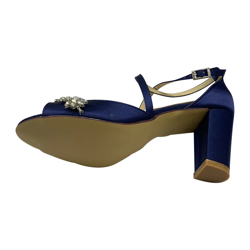 Personalized High Heels Shoes Matching Clutch Bags for Wedding