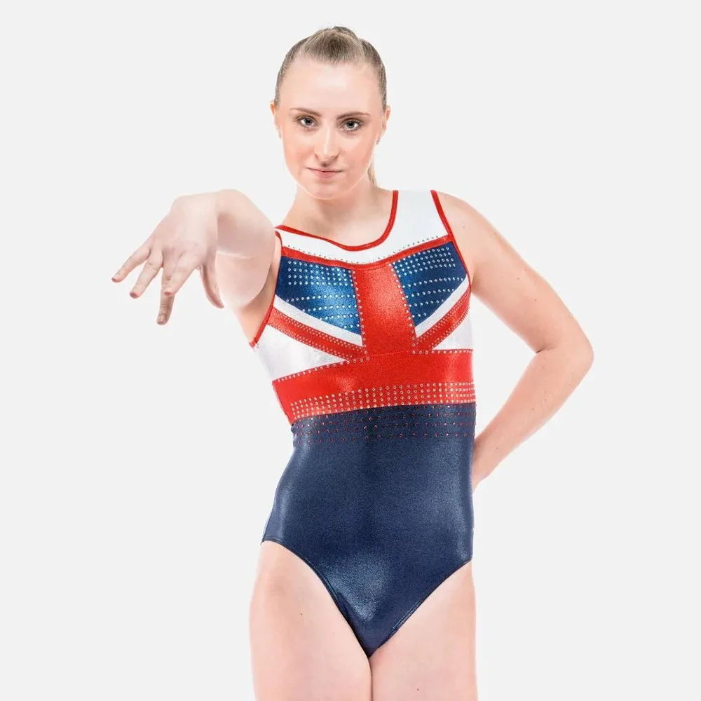 Индивидуальный дизайн, балетные тренировочные костюмы, женские блестящие мистические ритмические горные хрустальные гимнастические трико, одежда для спортзала без рукавов