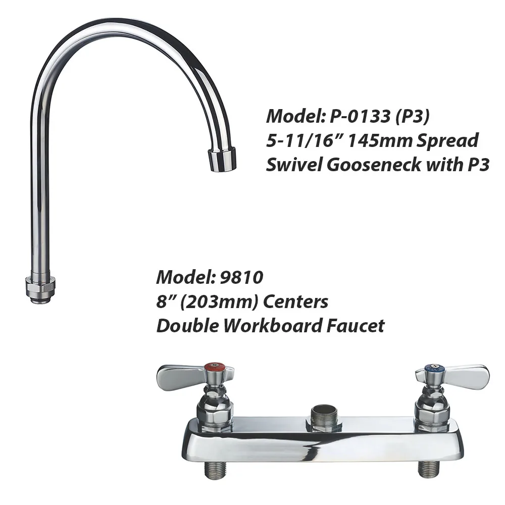 9810-P3 New Kitchen Design Elegant Hand Custom Basin Kitchen Faucet Mixer Commercial Kitchen Faucet Taps