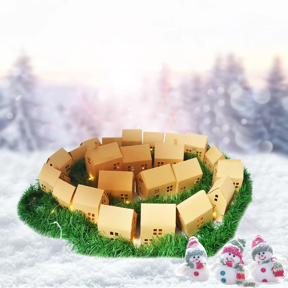 Christmas Wholesale Custom Empty Advent Calendar Box Calendrier Avent