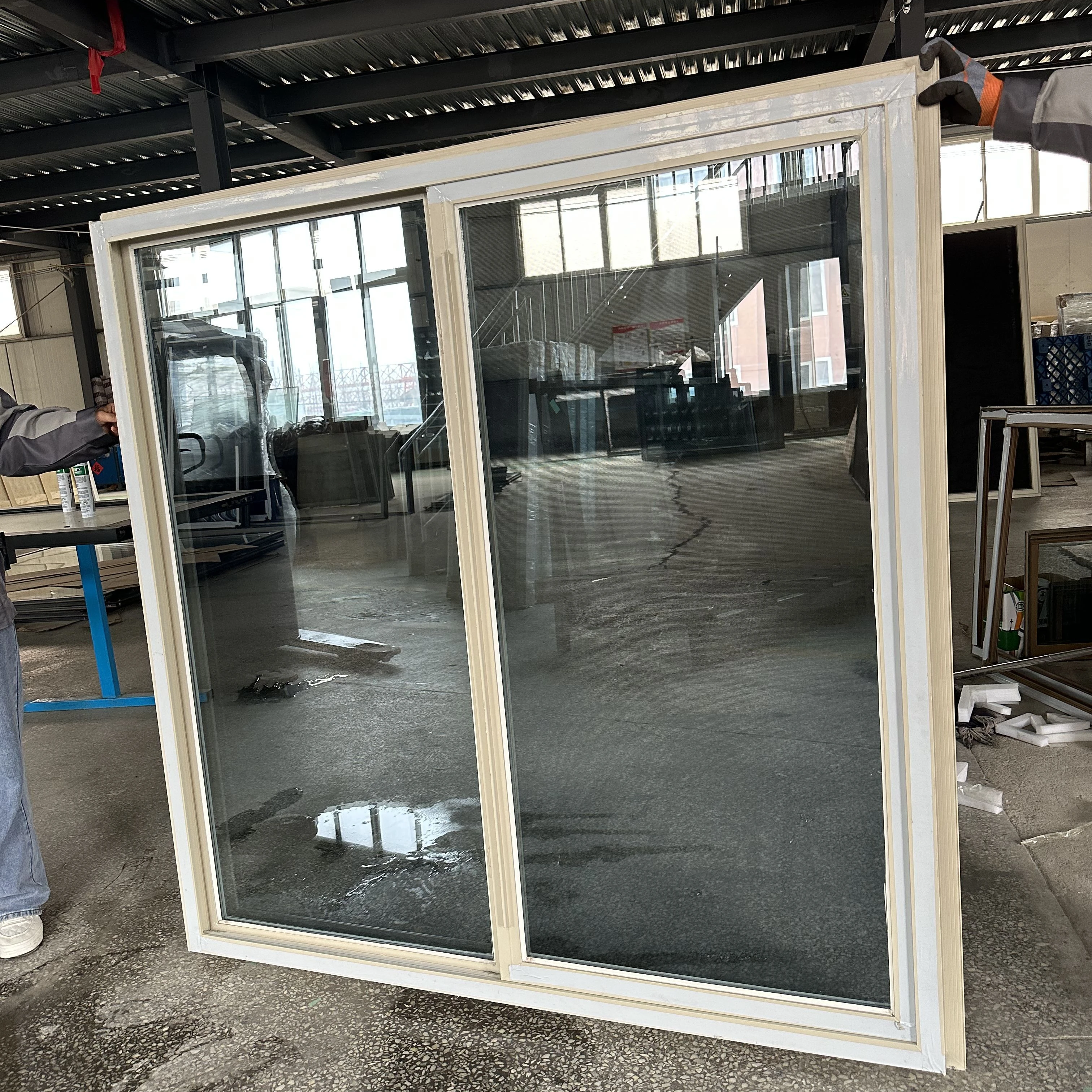 Florida Approval  Hurricane Proof Impact Glass Window  UPVC Resistant Horizontal Sliding Windows