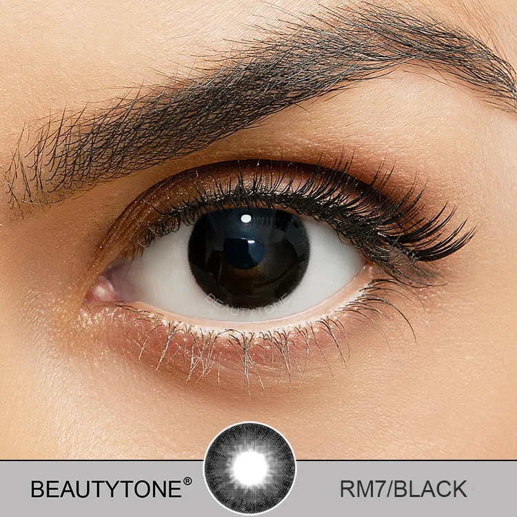 Romance Black color good quality soft contact lenses cosmetic eye lenses