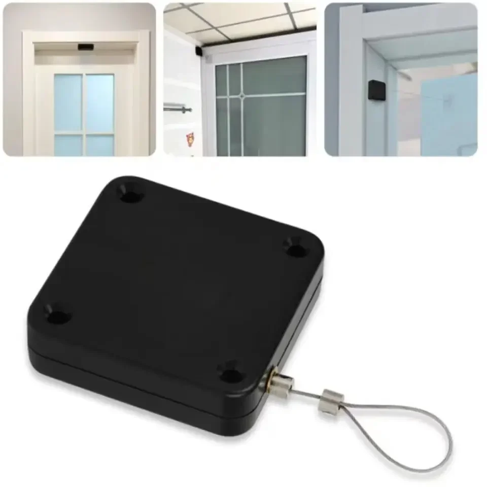 2024 Hot Sale Punch-free Simple Automatic Silent Sensor Door Closer Auto Door Closer Hardware Accessories