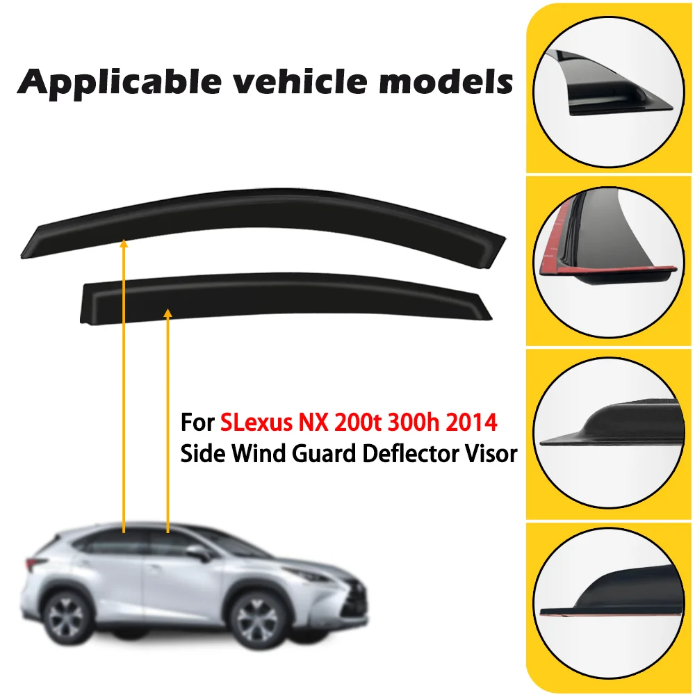 Other Exterior Accessories Car Window Rain Guard for TOYOTA HARRIER 2014-2020 XU60 Car Deflectors