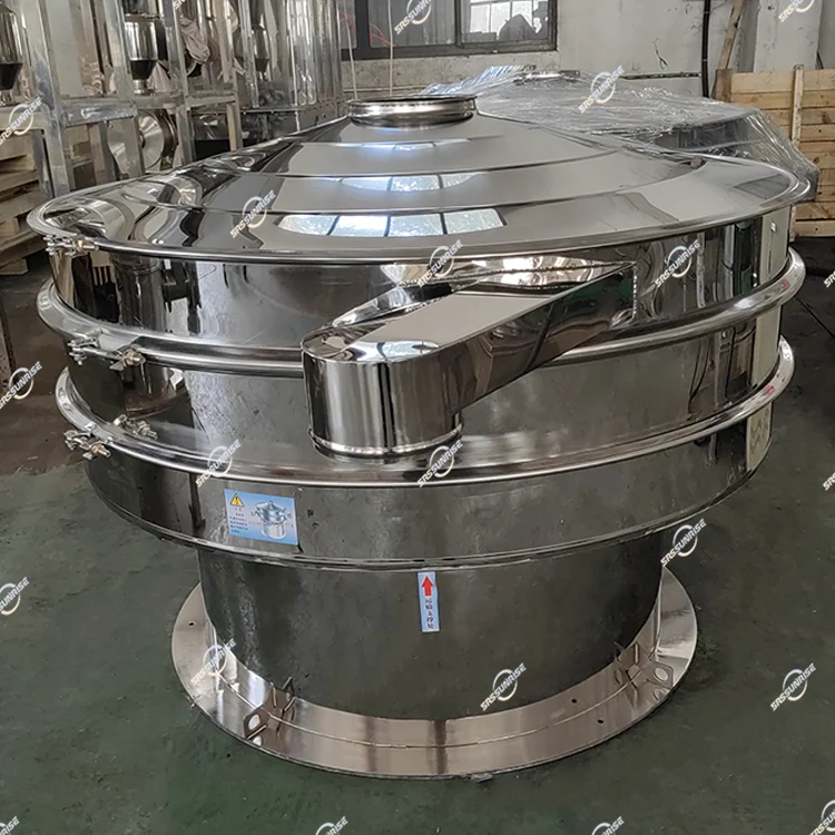 Filtration Equipment Soy Bean Milk Vibrating Screen Separator For Liquid Fruit Juice Filter Machine