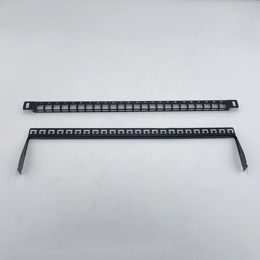 0.5U High Density blank Patch Panel 24 ports for UTP keystone jacks