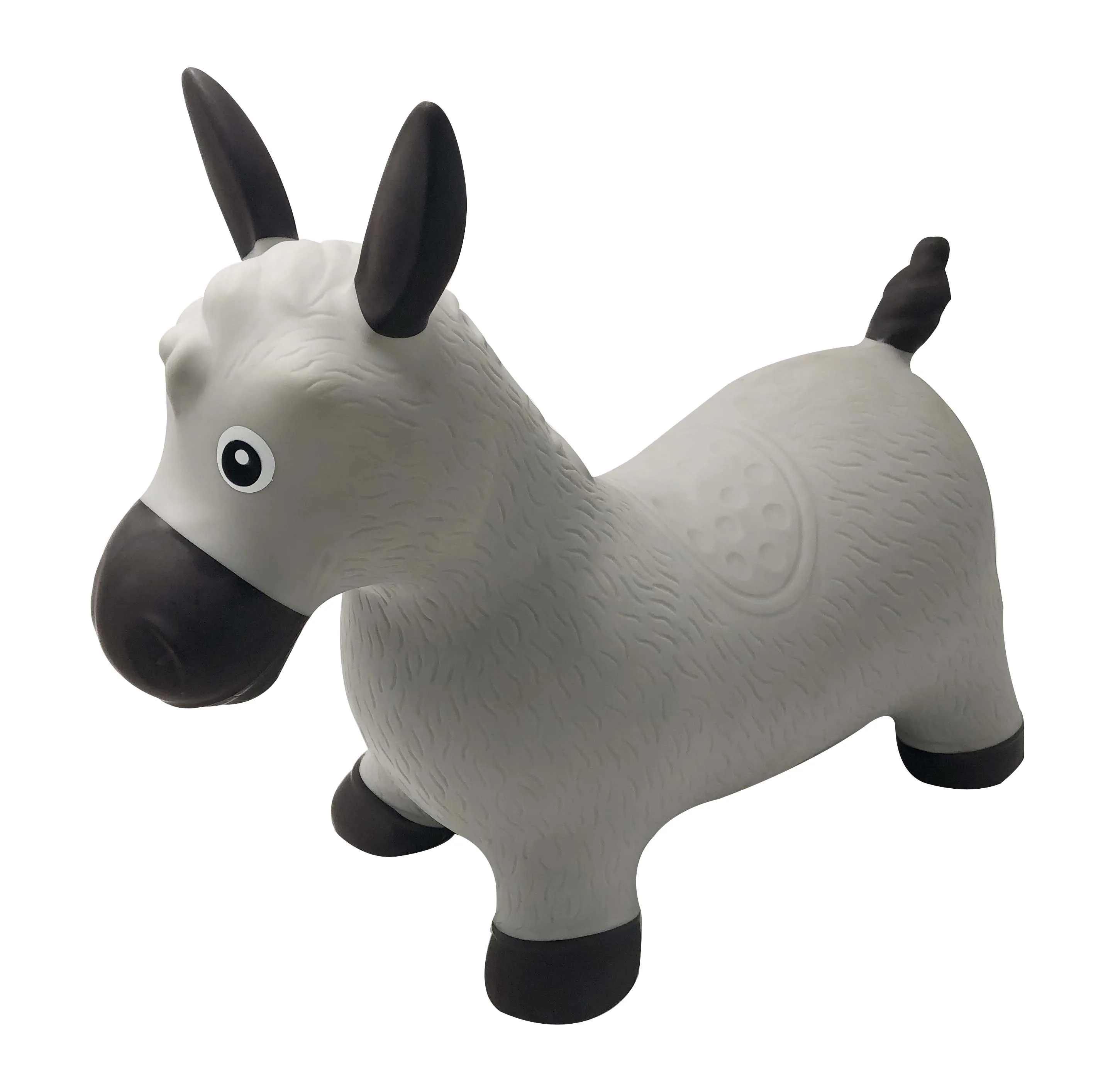 Cheap price balance toys inflatable white black unicorn donkey cow deer bouncing toys for toddler