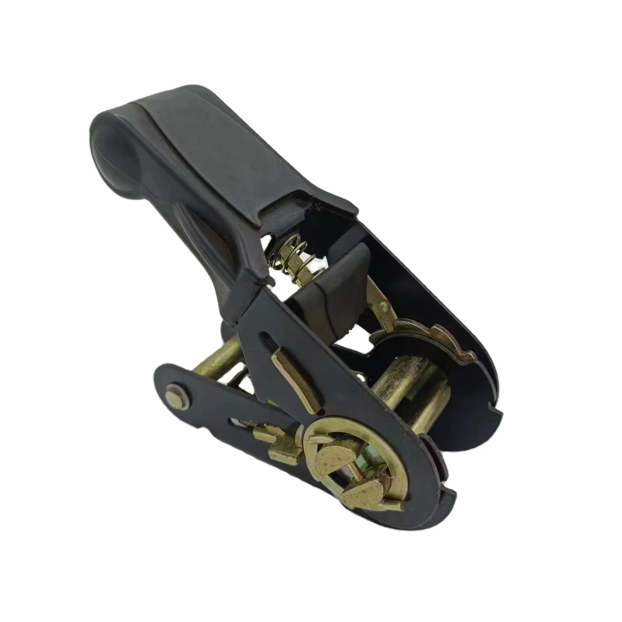 1 inch 25mm 800kgs 1760lbs Black Rubber Soft Handle Ratchet Buckle for Strap