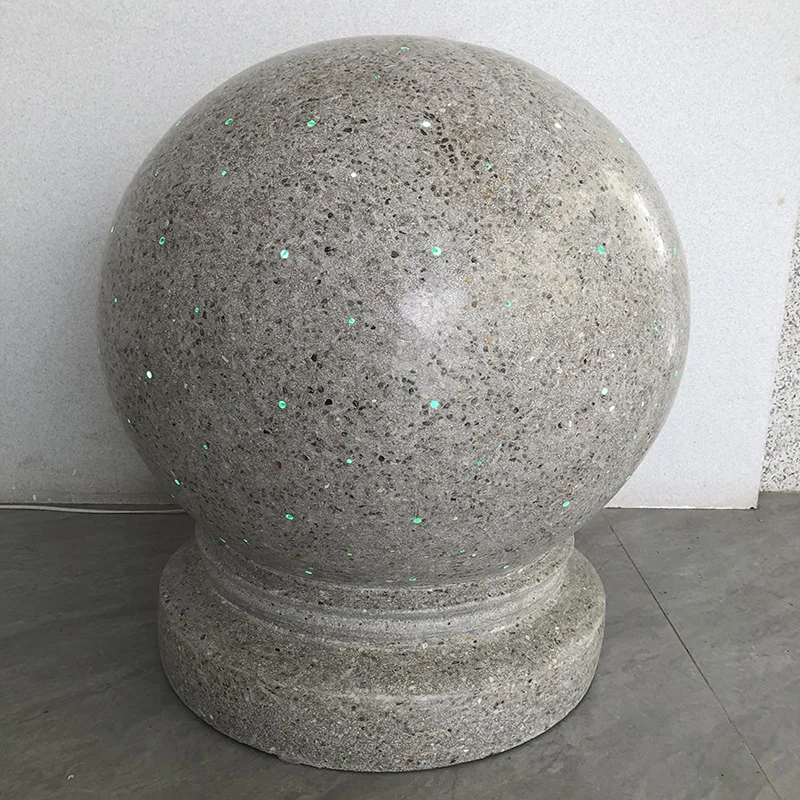 Manufacturer-Supplied Luminous Obstacle Balls for Tactile Paving Square Parks Marble Balls House Pillar Piers Stone Piers
