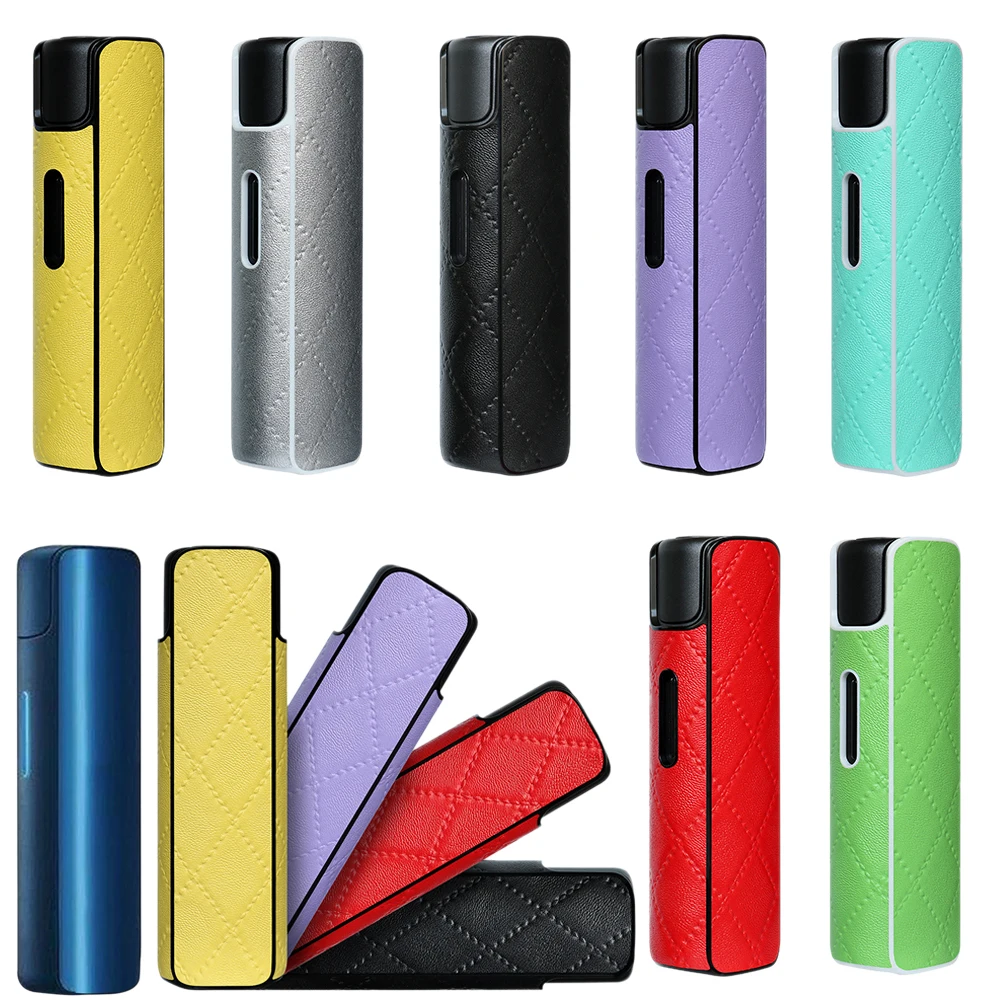7 Colors Portable Cigarette Smoking Cases PC Leather Case for LIL Solid 2.0 Cover