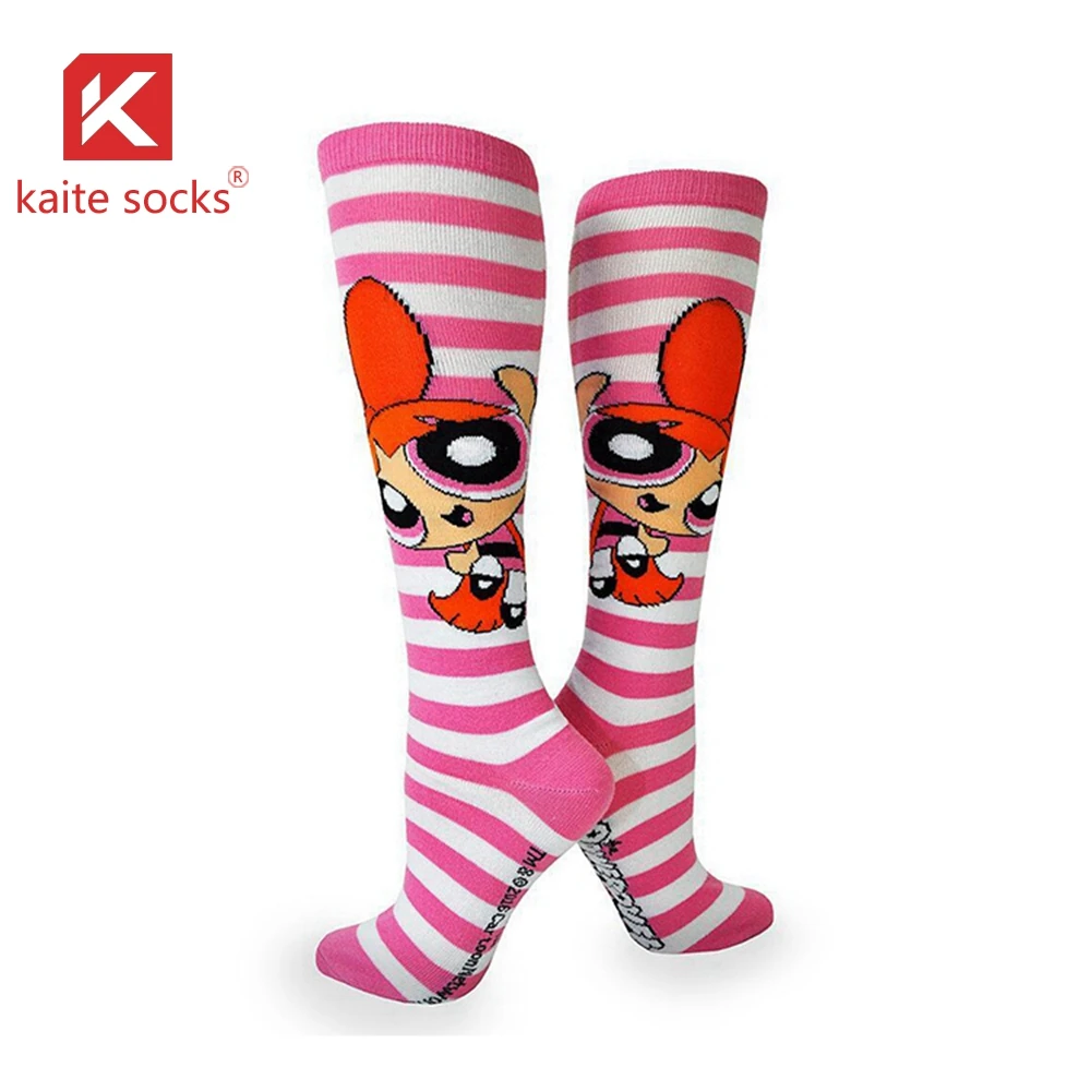 KTE-3388 No MOQ Adult Cycling Running Soccer Horse Riding Padded Breathable Compression Custom Logo Knee Socks