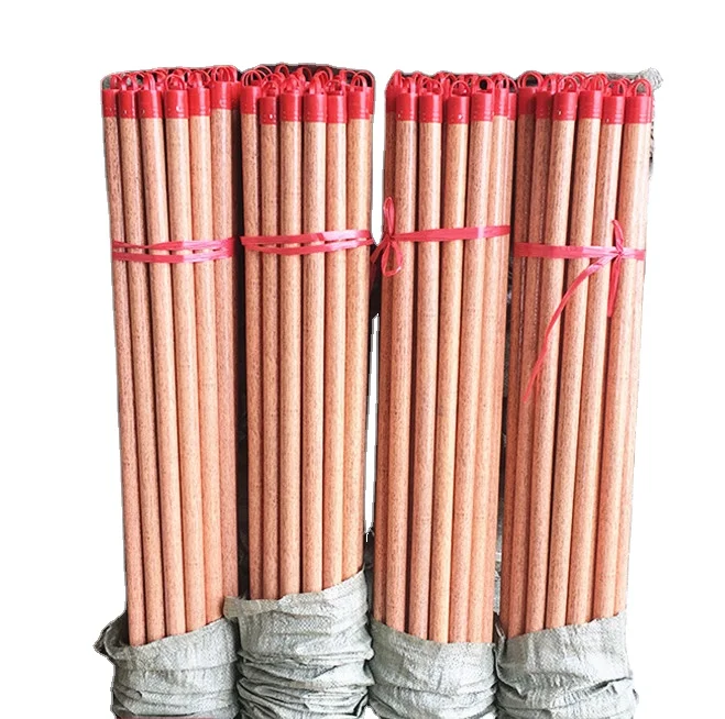 China supplier housekeeping cleaning wood material mop stick handles wooden stick for brooms