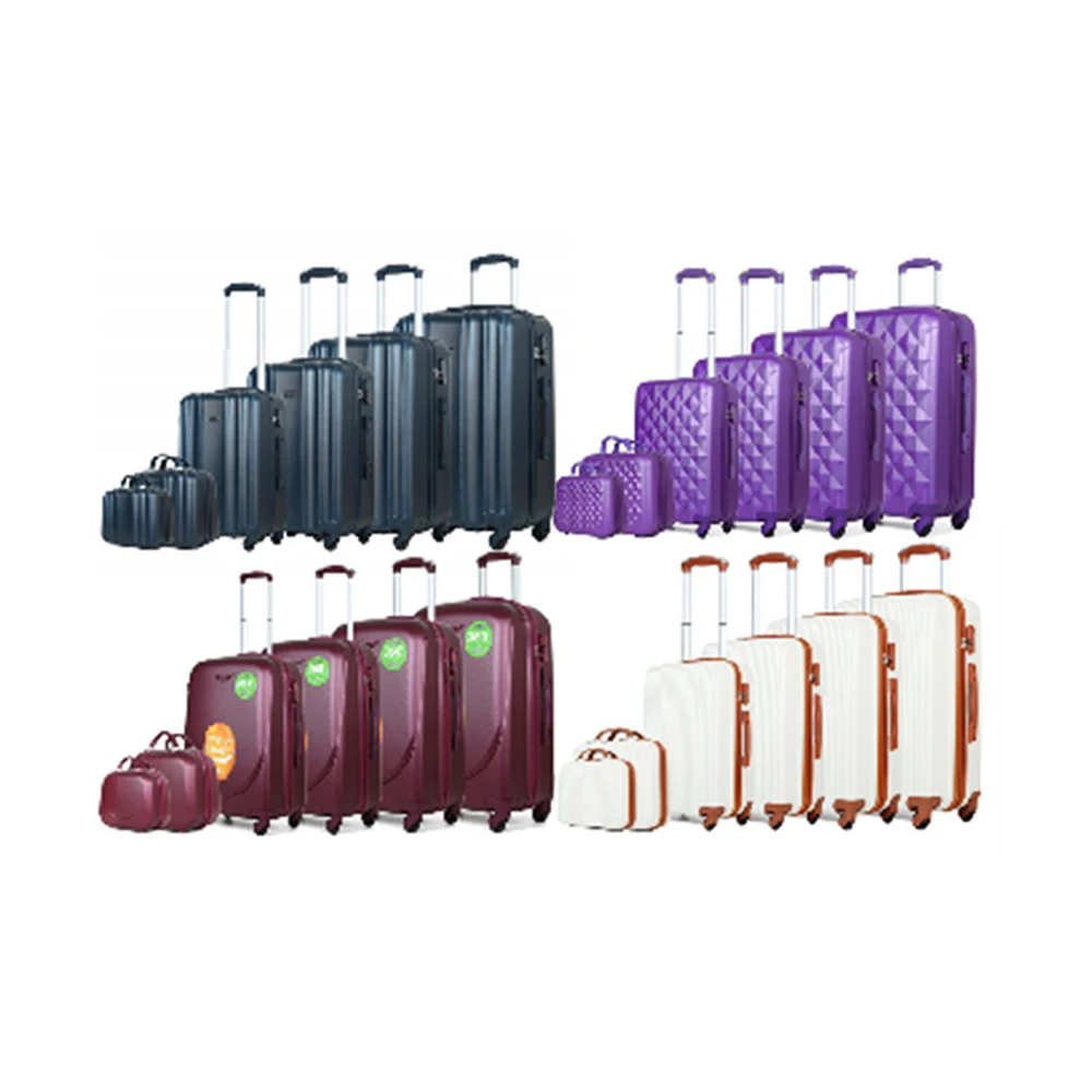 Light Weight Spinner Wheels Hand Bag Hard Case Travel ABS 6 Piece Suitcase Luggage Set Unisex