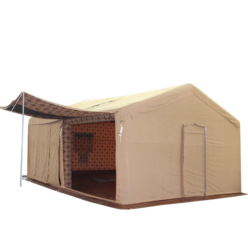 KCCE qatar canvas tent inflatable camping tent outdoor waterproof outdoor traveling hiking air tent